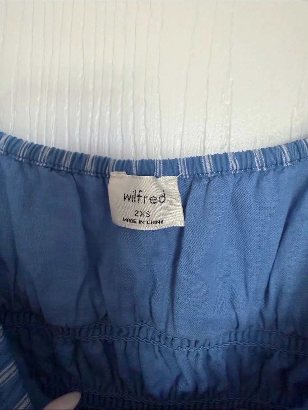 Aritzia Blue Striped Allegoria Poplin Dress - Picture 8 of 8